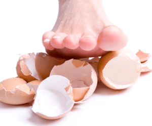 walking on eggshells in a relationship