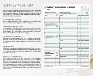 Free Planners and Worksheets by Productive Flourishing