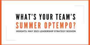 What's Your Team's Summer OpTempo?